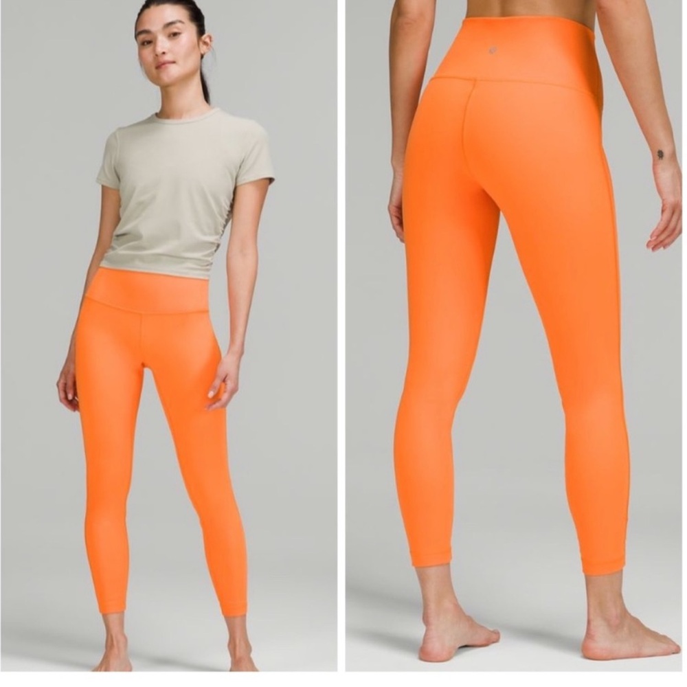 Lululemon wunder under 25” orange soda